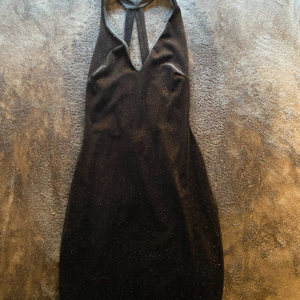Sparkle Cut Out Mini Dress